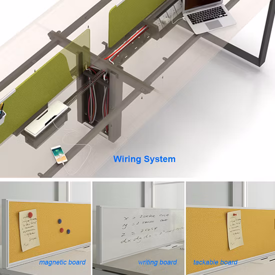 オフィス家具メーカー MFC 6 人用テーブル モダンなロングオフィスデスク